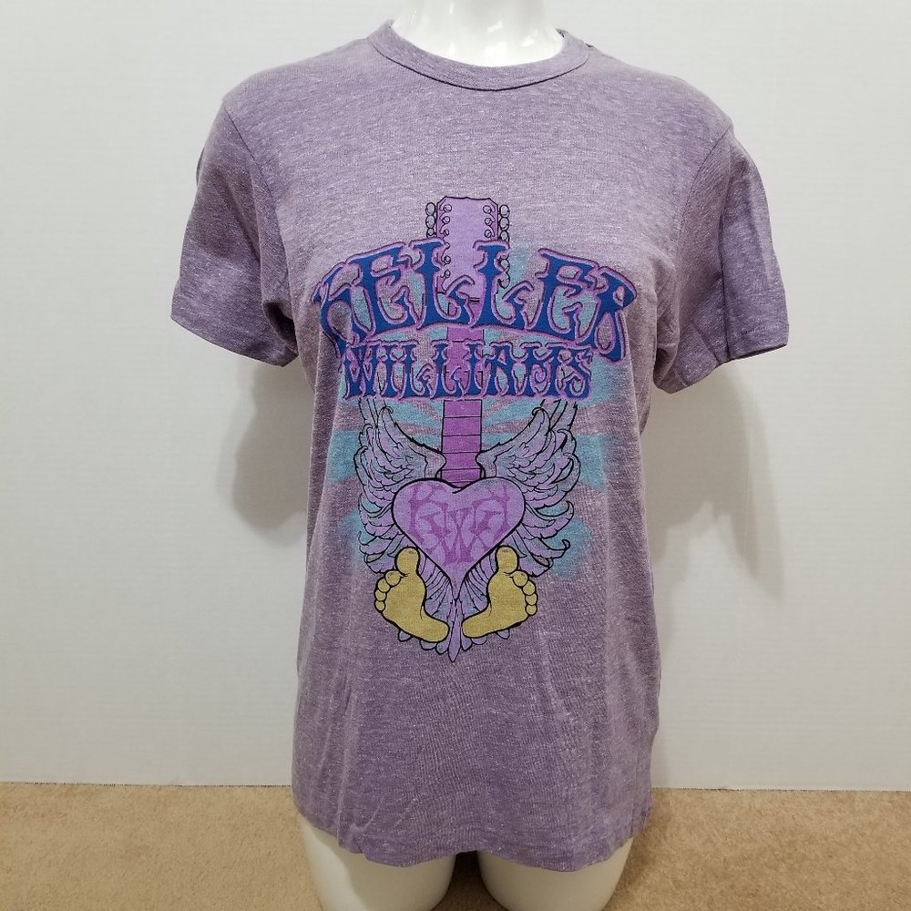 Keller Williams shirt Medium toes heart wings guitar logo graphic band merch